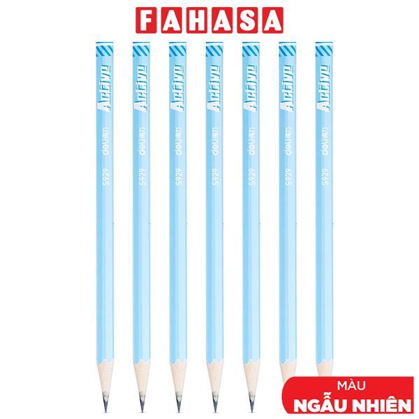 Combo 7 Bút Chì Gỗ 2B - Deli S929 (Mẫu Màu Giao Ngẫu Nhiên)