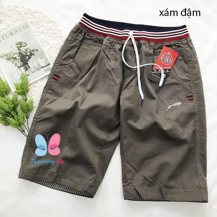 Quần kaki lửng cho nam 48-60kg lưng bo thun - QN57