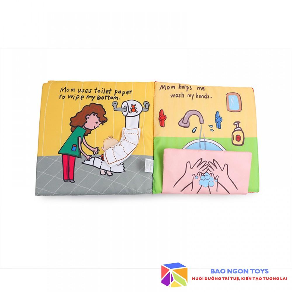 SÁCH VẢI IT’S BATH TIME - HƯỚNG DẪN CHO BÉ CÁC HOẠT ĐỘNG KHI ĐI TẮM