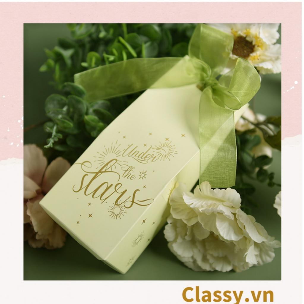 Túi quà tặng Classy, hộp quà tặng thắt nơ đựng son, mỹ phẩm, phụ kiện Q779