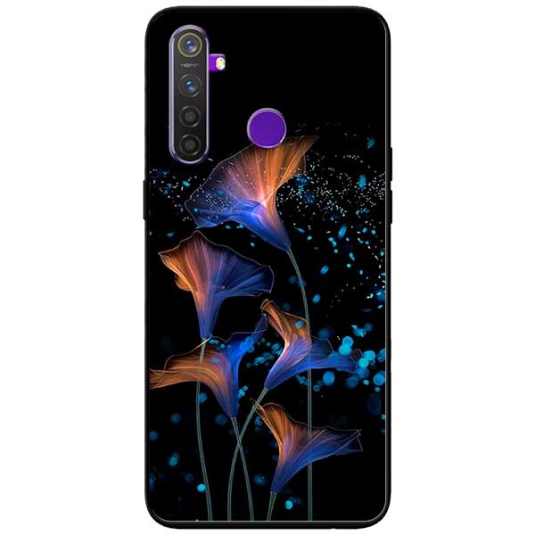 Ốp lưng dành cho Realme 6i mẫu Hoa Đêm Cam
