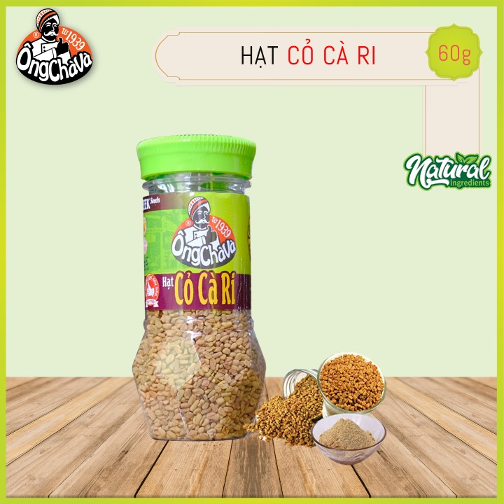 Hũ Hạt Cỏ Cà Ri Ông Chà Và 60g (Fenugreek Seeds)