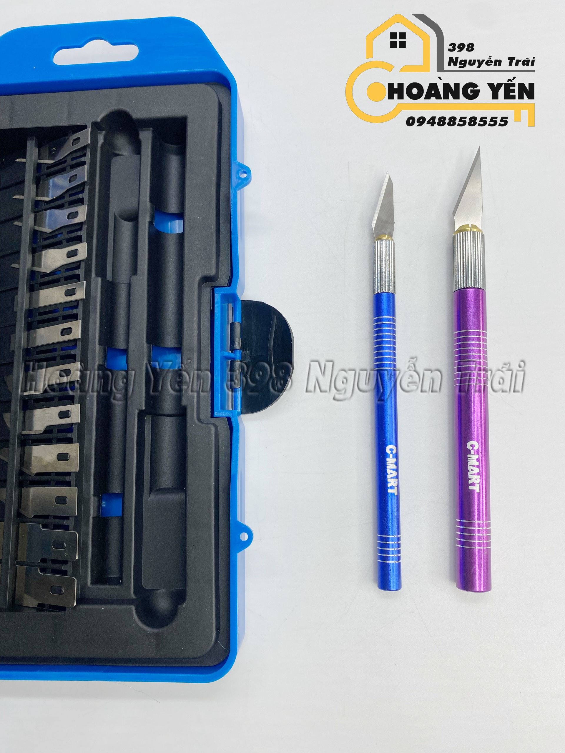 Bộ dao điêu khắc, chạm, trổ, tách, chiết cao cấp 14 chi tiết C-Mart A0301-14 - Hoàng Yến