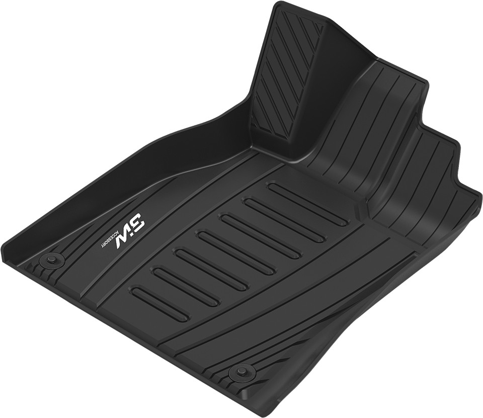 Thảm lót sàn xe ô tô Audi A5/ S5 2008-2017 Nhãn hiệu Macsim chất liệu nhựa TPE cao cấp màu đen