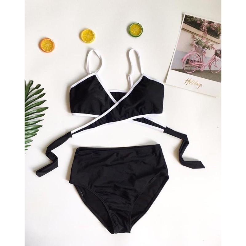 Bikini áo 2 dây cột chéo