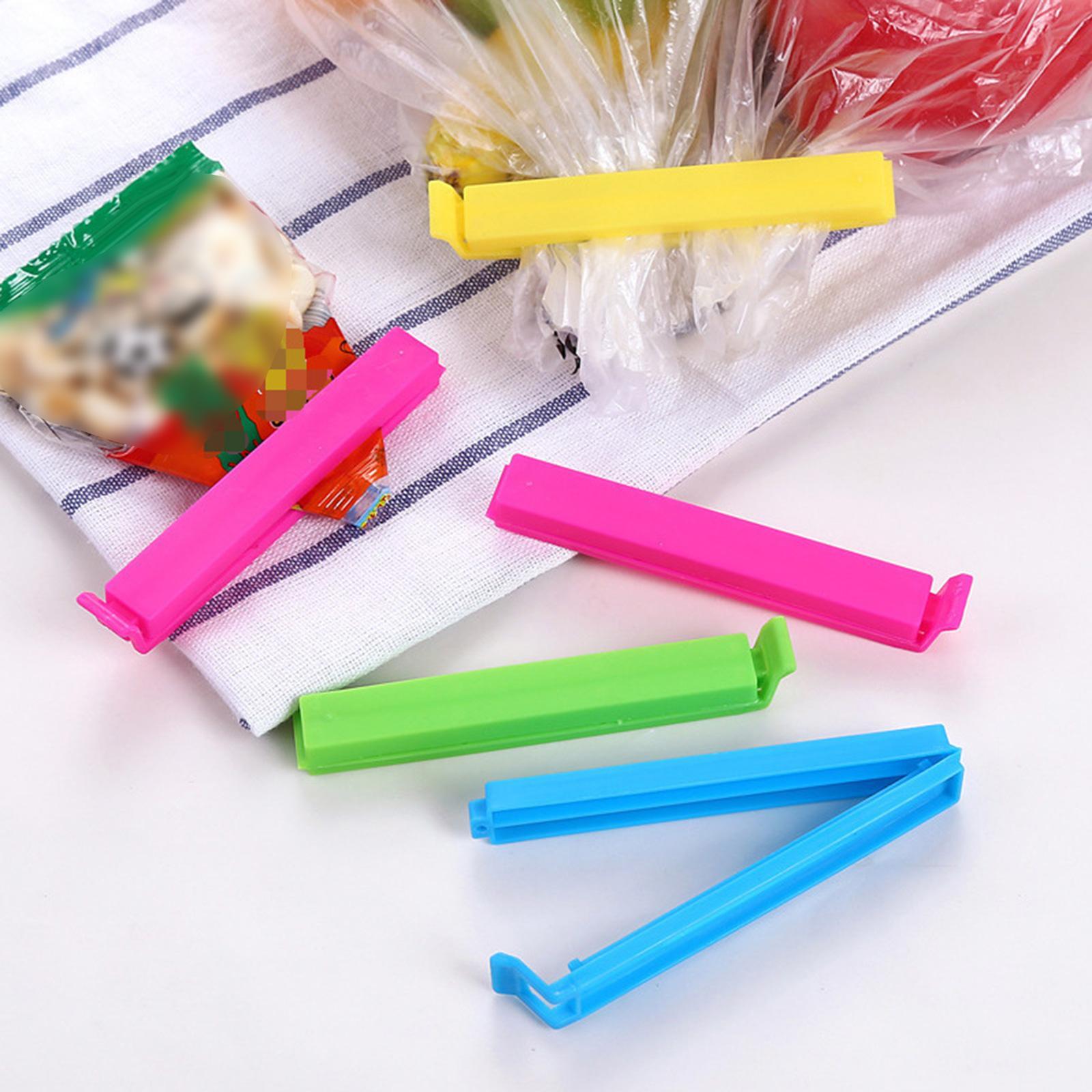 10Pcs Food Bag Clip Kitchen Storage Clips Kitchen Clips Multipurpose Food Bag Clamp Bag Sealing Clips for Office Kitchen Bakery Groceries