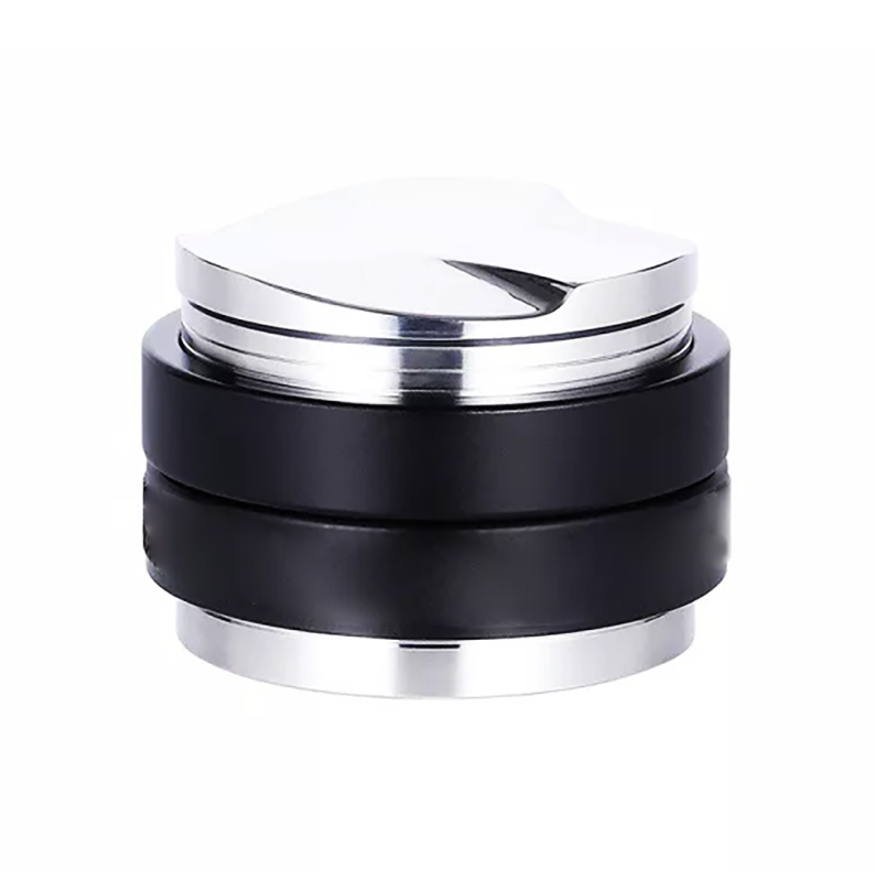 Tamper OCD 2 Đầu Tích Hợp Size 51mm Nén &amp; Dàn Bột Tự Ổn Định Cho Espresso - Tặng Kèm Túi Lụa