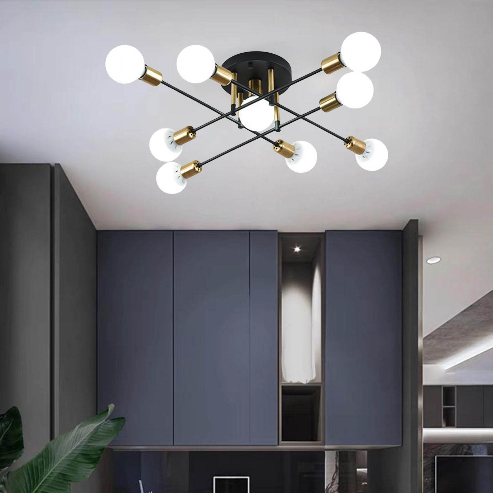 Sputnik Chandelier Modern Pendant Lighting Ceiling Light Fixture for Living Room, Kitchen, Bedroom, Dining Room