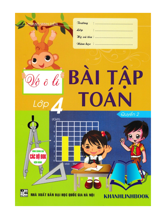 Sách - Vở Ô Li Bài Tập Toán Lớp 4 - Quyển 2