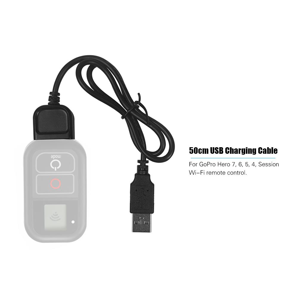 Cáp sạc USB 50cm cho GoPro Hero 7 4 5 6 Session Wi-Fi Remoter cho GoPro WIFI Remote Controller Action