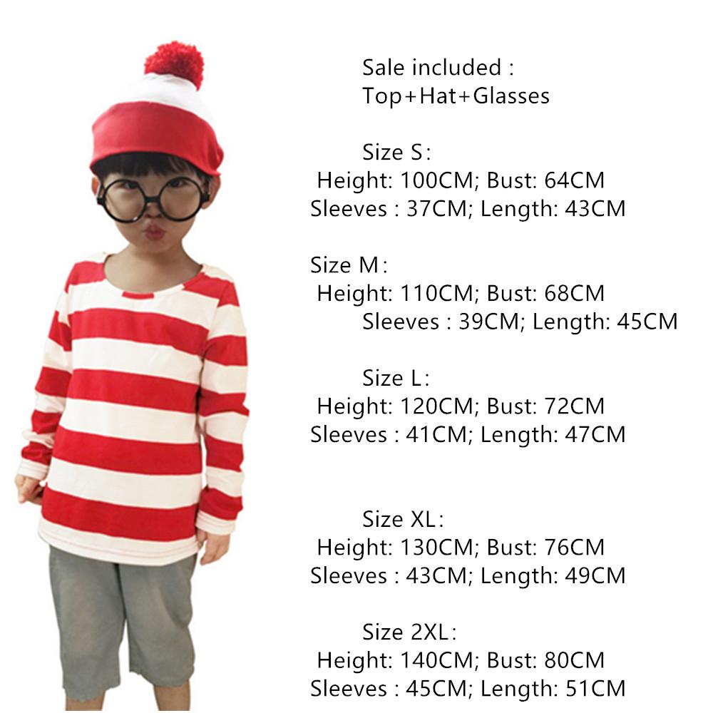 Cha Mẹ & Bé Đâu Wally Waldo Họ Phù Hợp Với Trang Phục Cha Mẹ-Con Áo Sơ Mi Kẻ Sọc Nón Kính Bộ