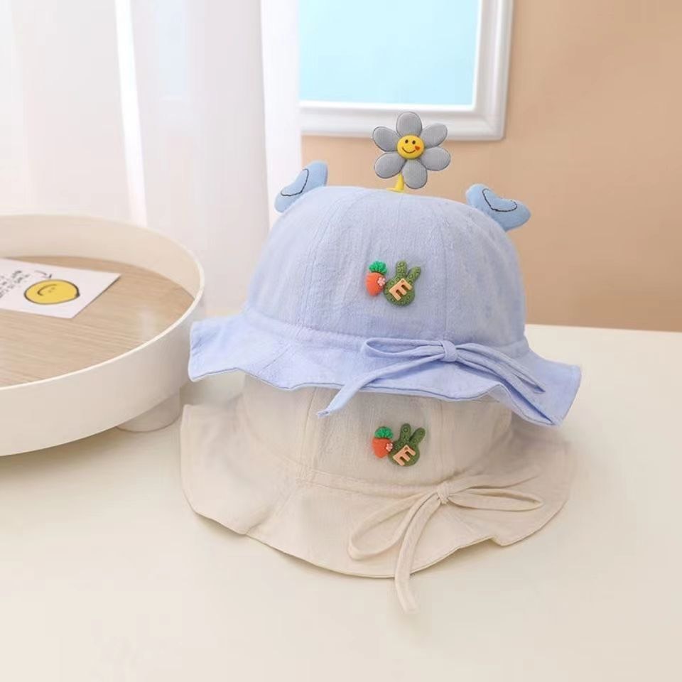 Mũ vành tròn cho bé gái 3-24 tháng tuổii dễ thương xinh xắn