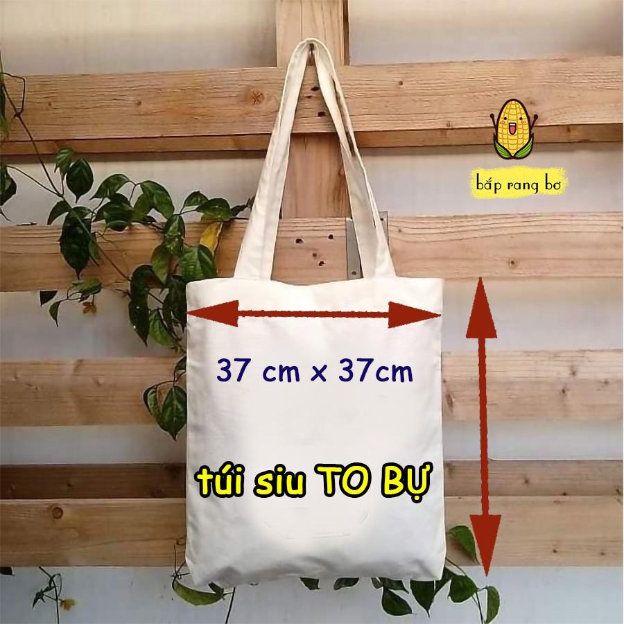 TÚI TOTE CANVAS TRỨNG RÁN KHÓA ZIP