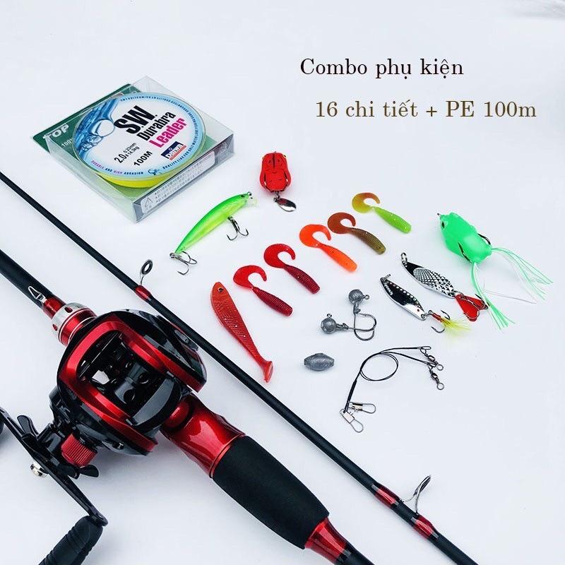 Bộ cần câu lure máy ngang DYAWA kèm phụ kiện - AnhNamFishing