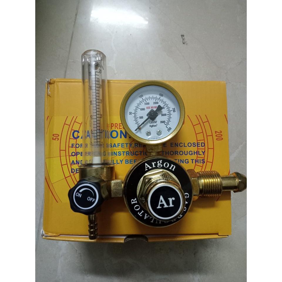 Đồng hồ đo khí Argon - Đồng hồ argon hàn tig( ren ngoài, ren trong)
