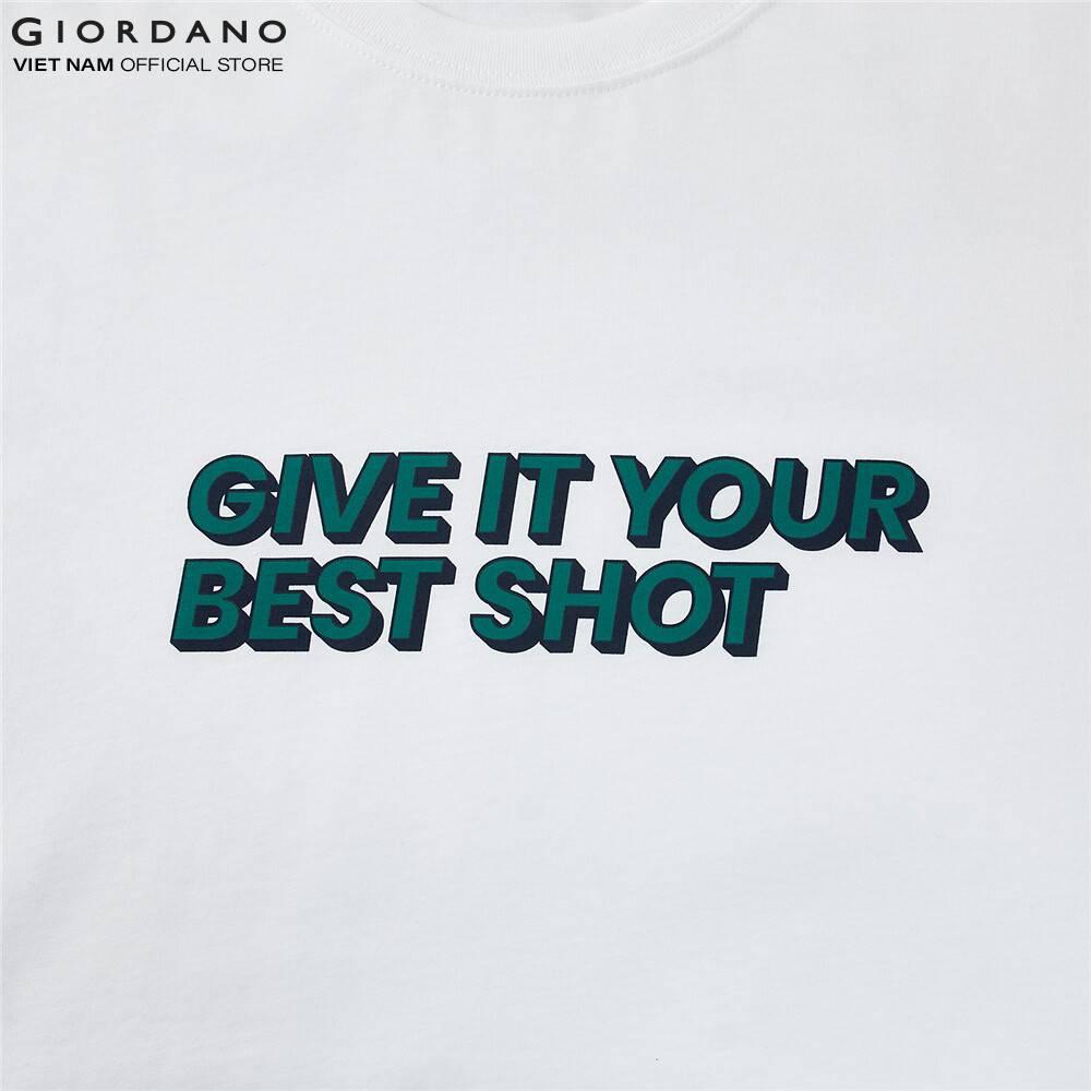 Áo Thun Ngắn Tay Cổ Tròn Nam Giordano Msg Printed Tee 01091208