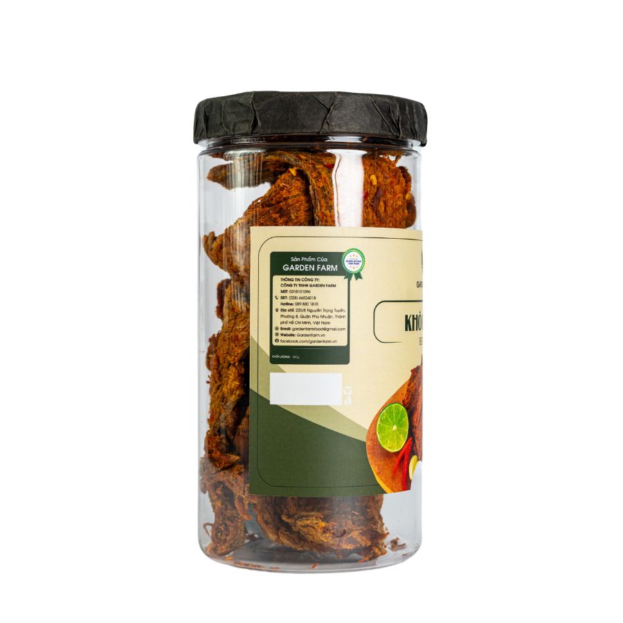 Khô bò miếng GARDEN FARM hũ 450g