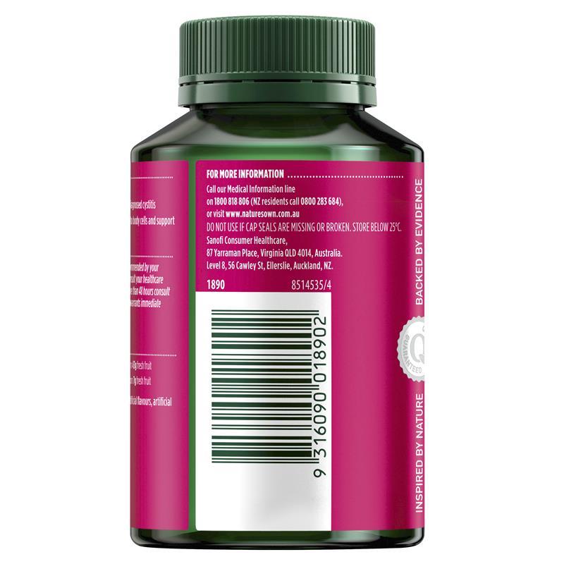 Nature's Own High Strength Cranberry 50000mg 90 Capsules