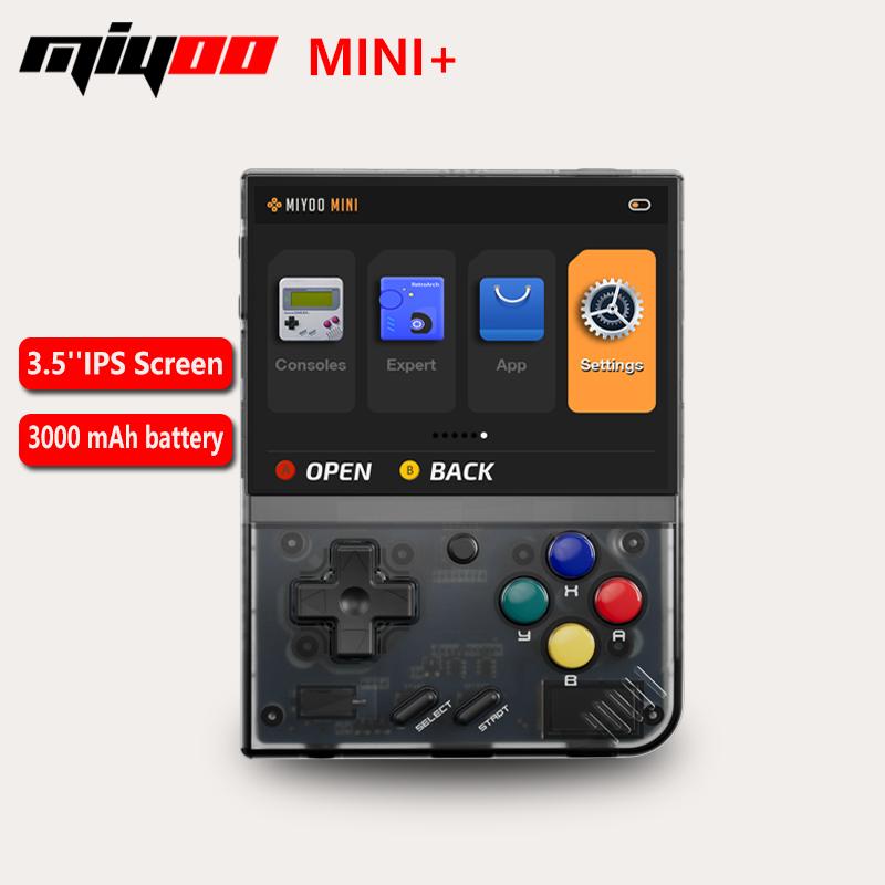 Miyoo mini cộng với bảng điều khiển trò chơi retro 3.5 inch màn hình HD màn hình HD Trò chơi trò chơi Linux Hệ thống cổ điển Quà tặng trẻ em cầm tay