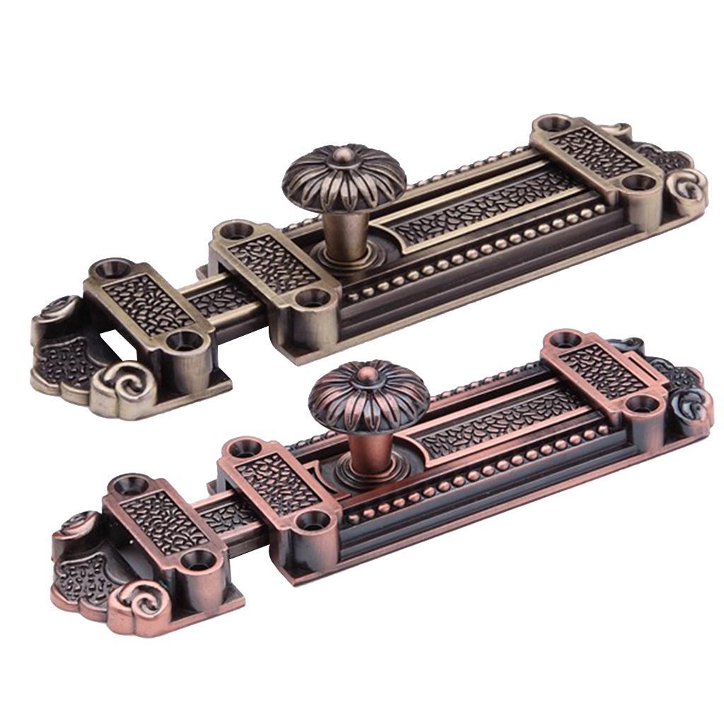 2 Packs 5-Inch Slide Latch Lock Door Safety Door Latch Slide Lock-12 Screws