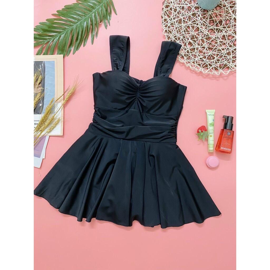 Bikini đồ bơi một mảnh liền dáng váy kín đáo mặc đi bơi đi biển đen, đỏ bikiniMe R31