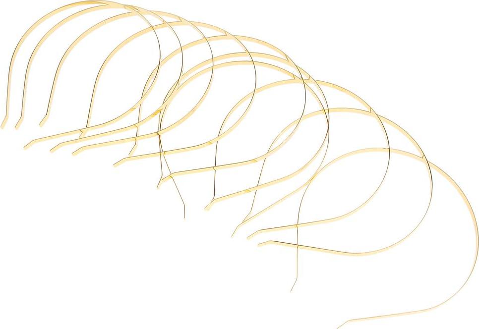 Set 10 Gọng Băng Đô Kim Loại Trơn DIY Tiện Lợi