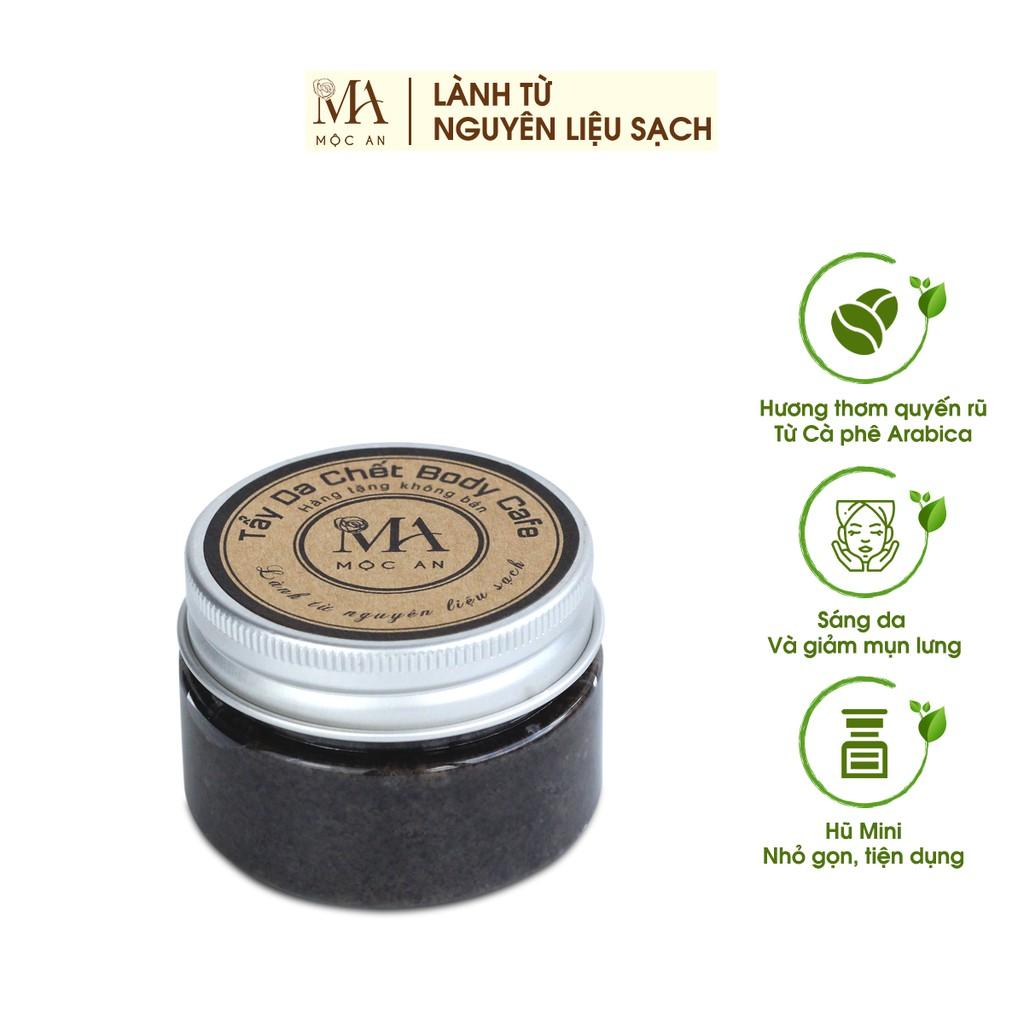 Tẩy Da Chết Body Mộc An Chiết Xuất Cafe Giúp Làm Sạch Sâu, Sáng Da Coffee &amp; Rice 30g - Sample Mini