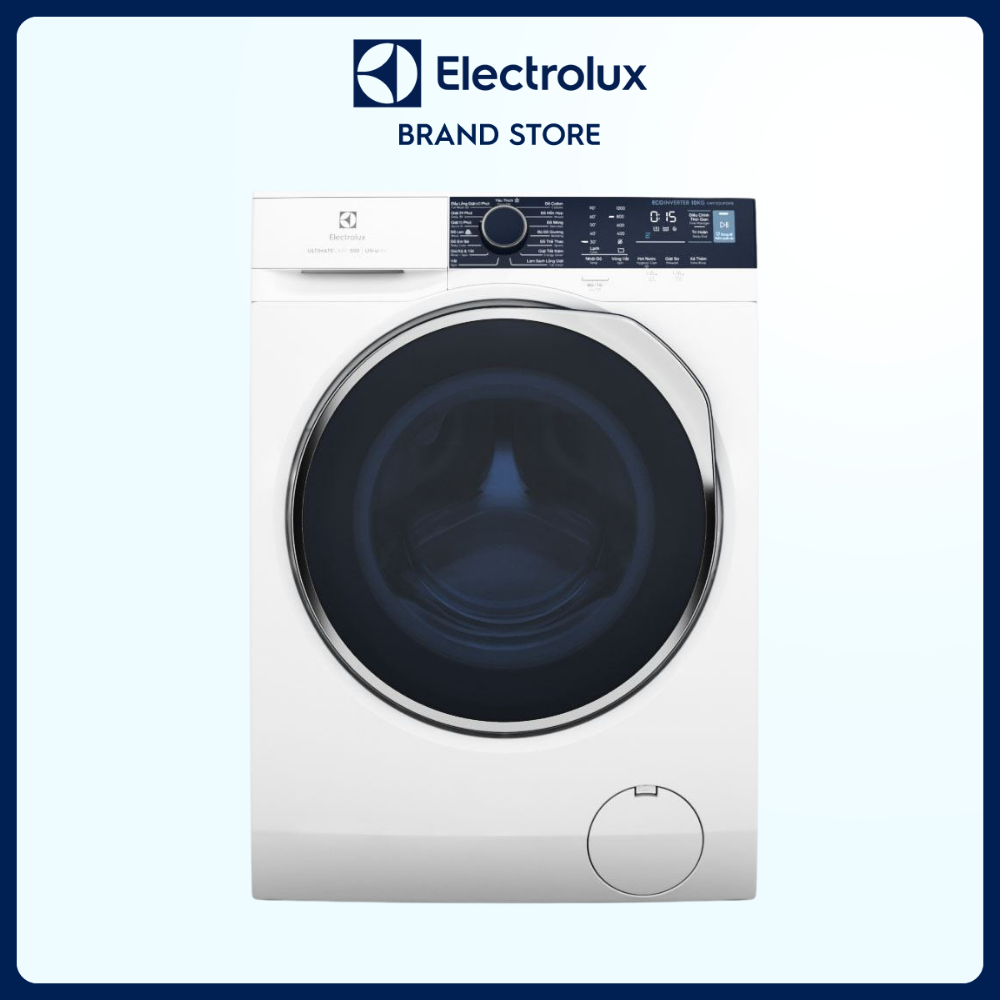 Máy giặt cửa trước Electrolux 10kg UltimateCare 500 - EWF1024P5WB - Giặt hơi nước diệt 99.9% vi khuẩn, không cặn giặt tẩy, tiết kiệm điện hơn 50%, êm dịu như giặt tay [Hàng Chính Hãng]