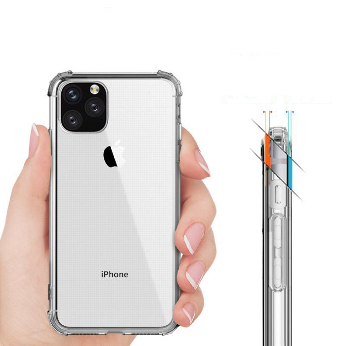 Ốp lưng silicon dẻo trong suốt chống sốc dành cho iPhone 11 Pro