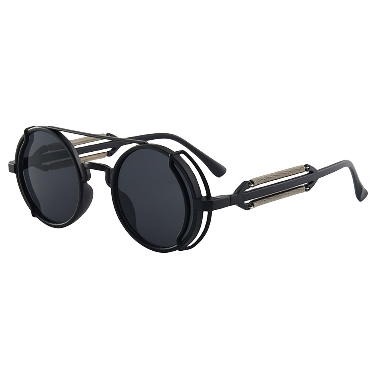 Retro Round Sunglasses Vintage Glasses for Driving Outdoor Sports Women Men Cosplay