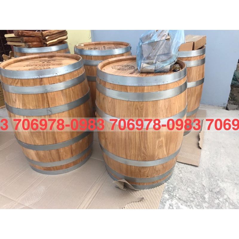 Thùng r.u.ou gỗ sồi 200l