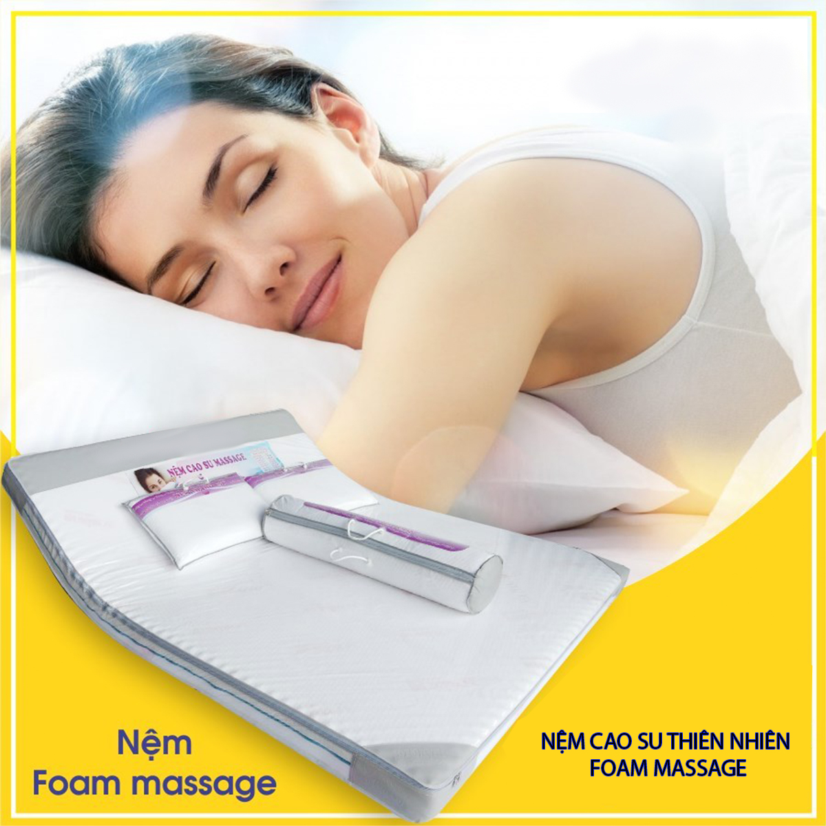 Nệm cao Su Thiên Nhiên Foam Massage