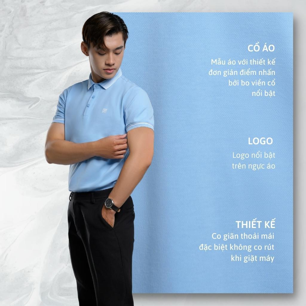 Áo polo nam slimfit BLOOK vải cotton 5 màu in logo BS mã 42613