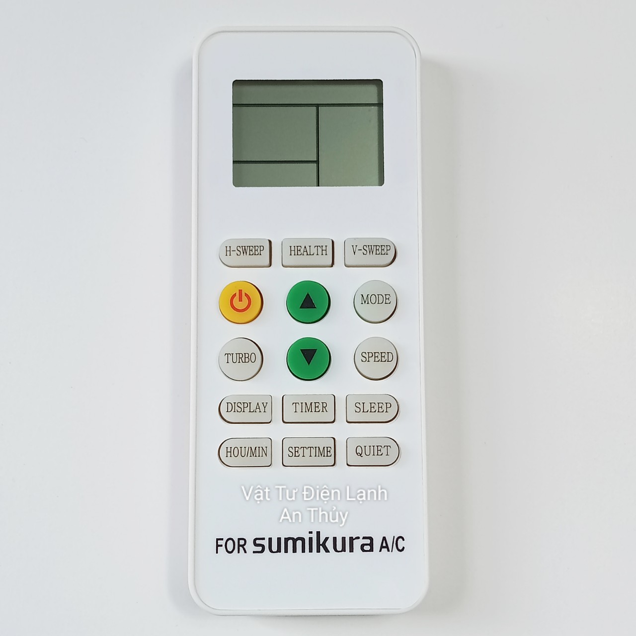 Remote máy lạnh SUMIKURA AC nút nguồn vàng - Điều khiển máy lạnh SUMIKURA AC - Remote điều hòa SUMIKURA AC