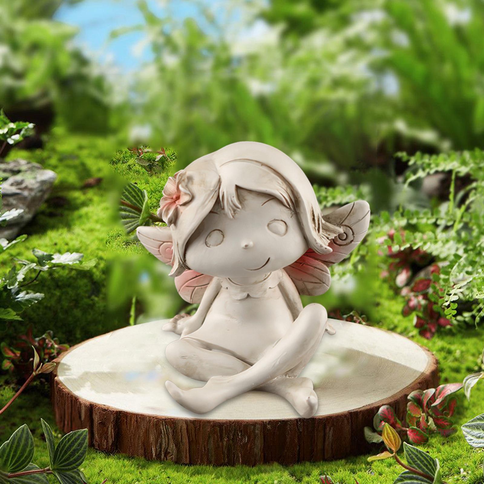 Fairy Girls Statue Figurine Nordic Crafts for Living Room Decor