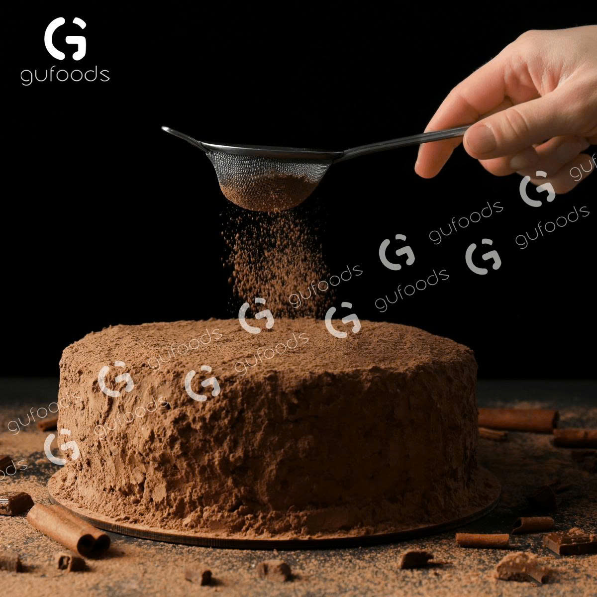 Bột Cacao Nguyên Chất Gufoods 150g - 100% Nguyên Chất, Không Đường, Giàu Flavan, Người Ăn Chay, Healthy, Làm Bánh