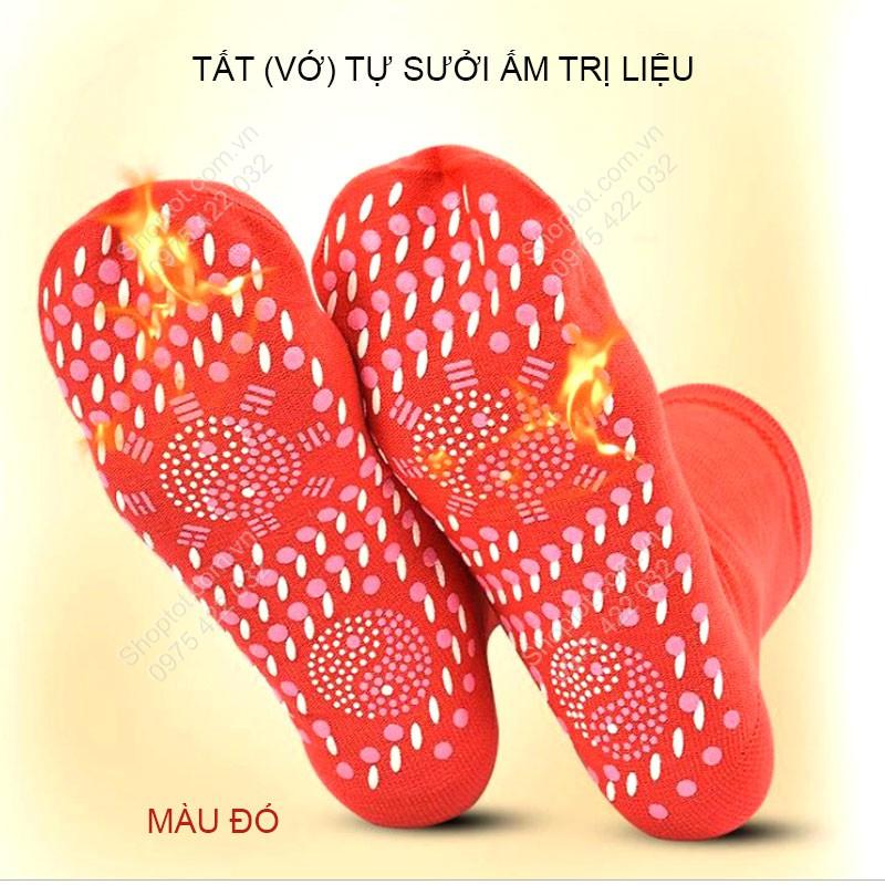 Tất - Vớ massage và tự sinh nhiệt sưởi ấm chân TSN01