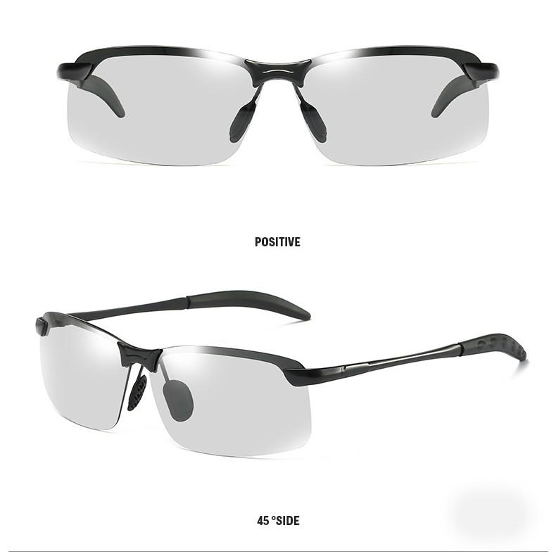 Kính râm nhìn đêm nam M05M kính râm thay đổi màu sắc cảm quang lái xe đặc biệt ngày và đêm sử dụng kép phân cực lái xe