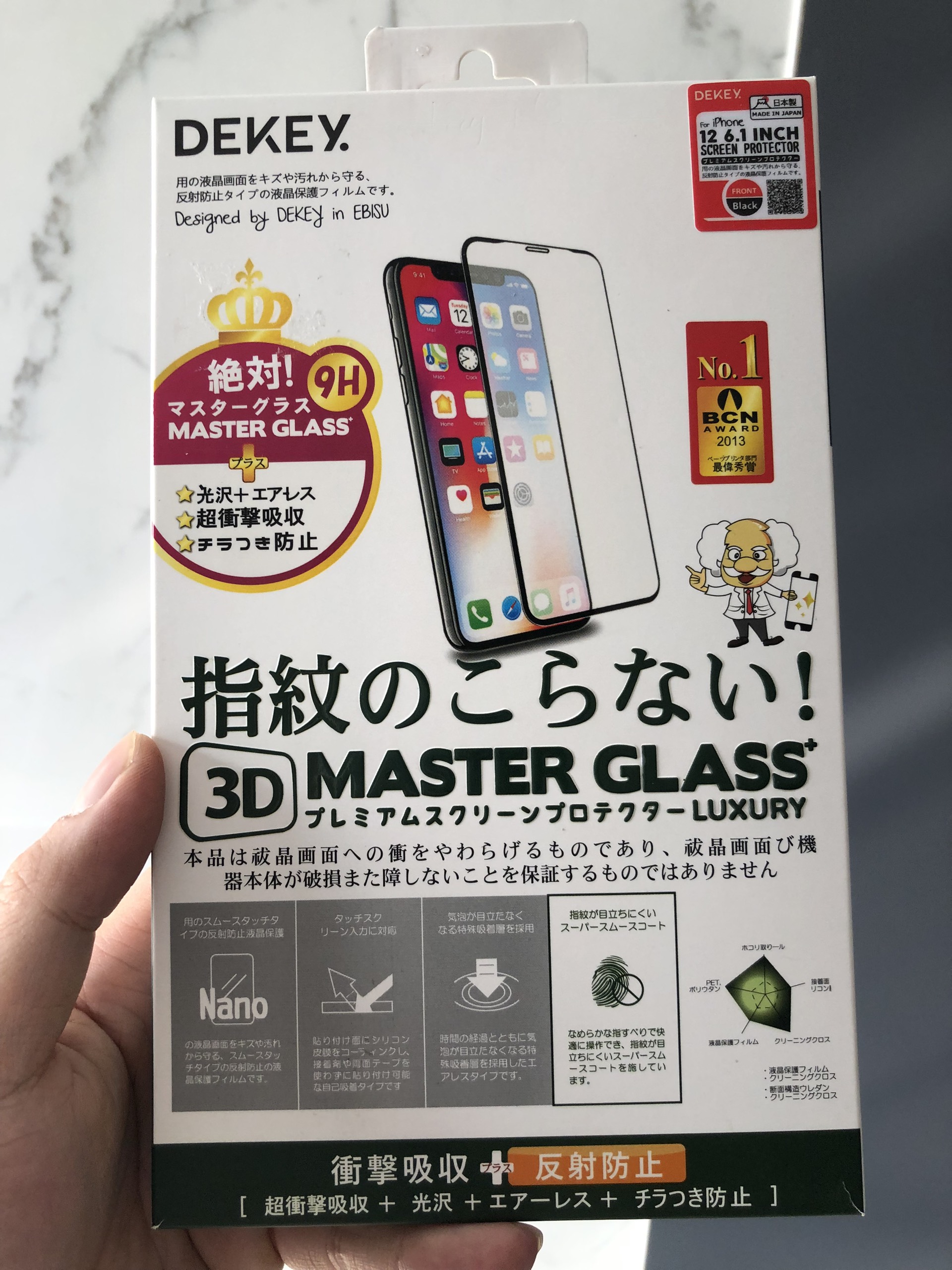 Miếng Dán Cường Lực Dekey 3D Full Dành Cho iPhone 13 Series và 12 Series - Hàng Chính Hãng