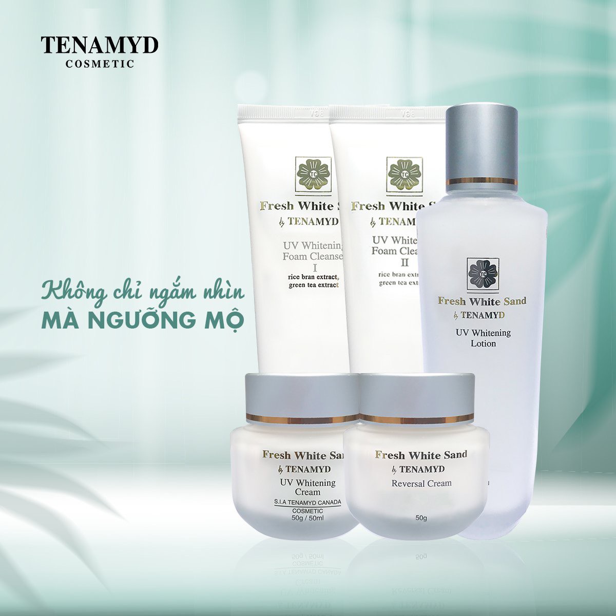 Sữa rửa mặt trắng da Fresh White Sand by TENAMYD - Số 1: Cho Da Nhờn & Hỗn Hợp