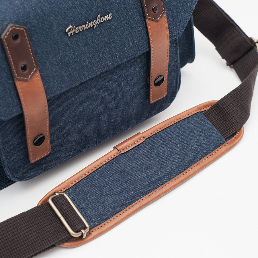 Túi Herringbone Papaspocket 3 Mini (Navy) - Hàng Chính Hãng