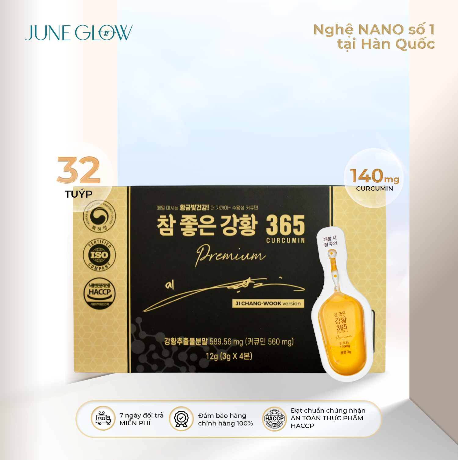 Tinh Nghệ Nano 365 Premium hộp 96g 32 tuýp