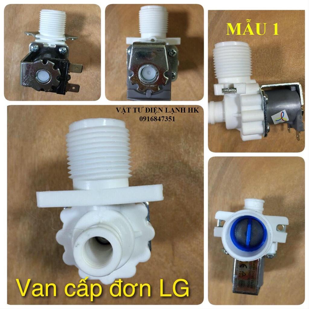 Van điện từ cấp nước máy giặt đơn dùng cho LG AC220V - DC12V - Van cấp đơn MG 1 cổng 220V  12V - một cửa