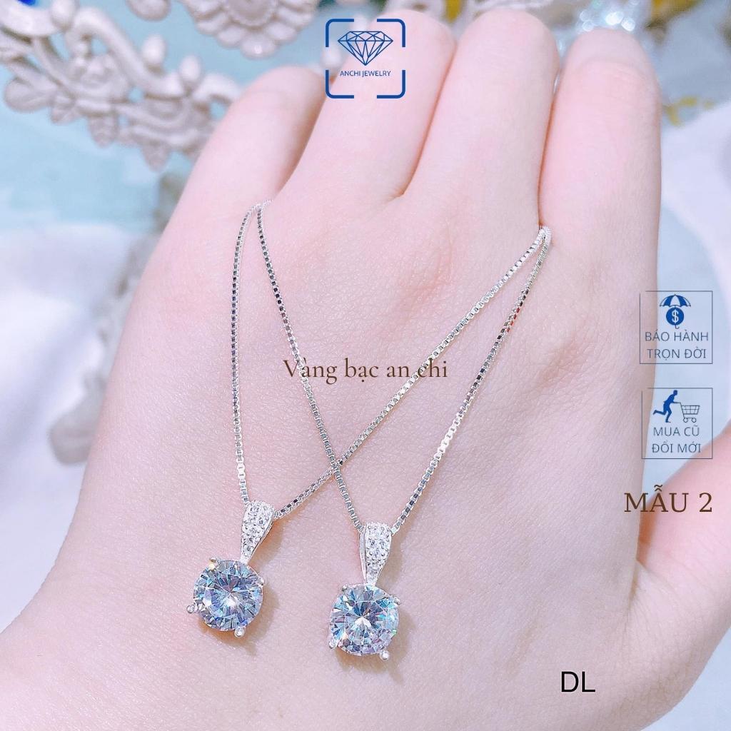 Dây chuyền/ Vòng cổ nữ bạc kèm mặt mẫu mới hottrend 2022, trang sức bạc Anchi jewelry