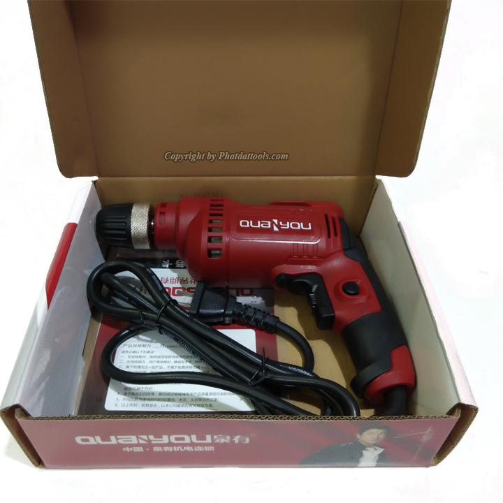 Máy khoan điện đầu 10mm Quayou QY-6102