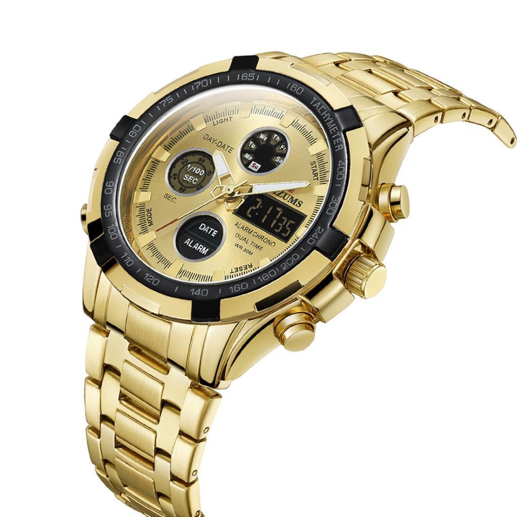 Waterproof Luminous Steel Belt Sports Watch for Men