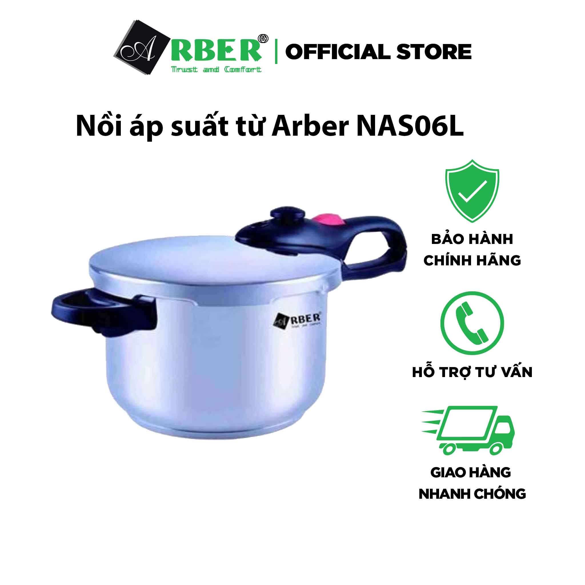 Nồi áp suất từ Arber NAS06L hàng chính hãng nhập khẩu