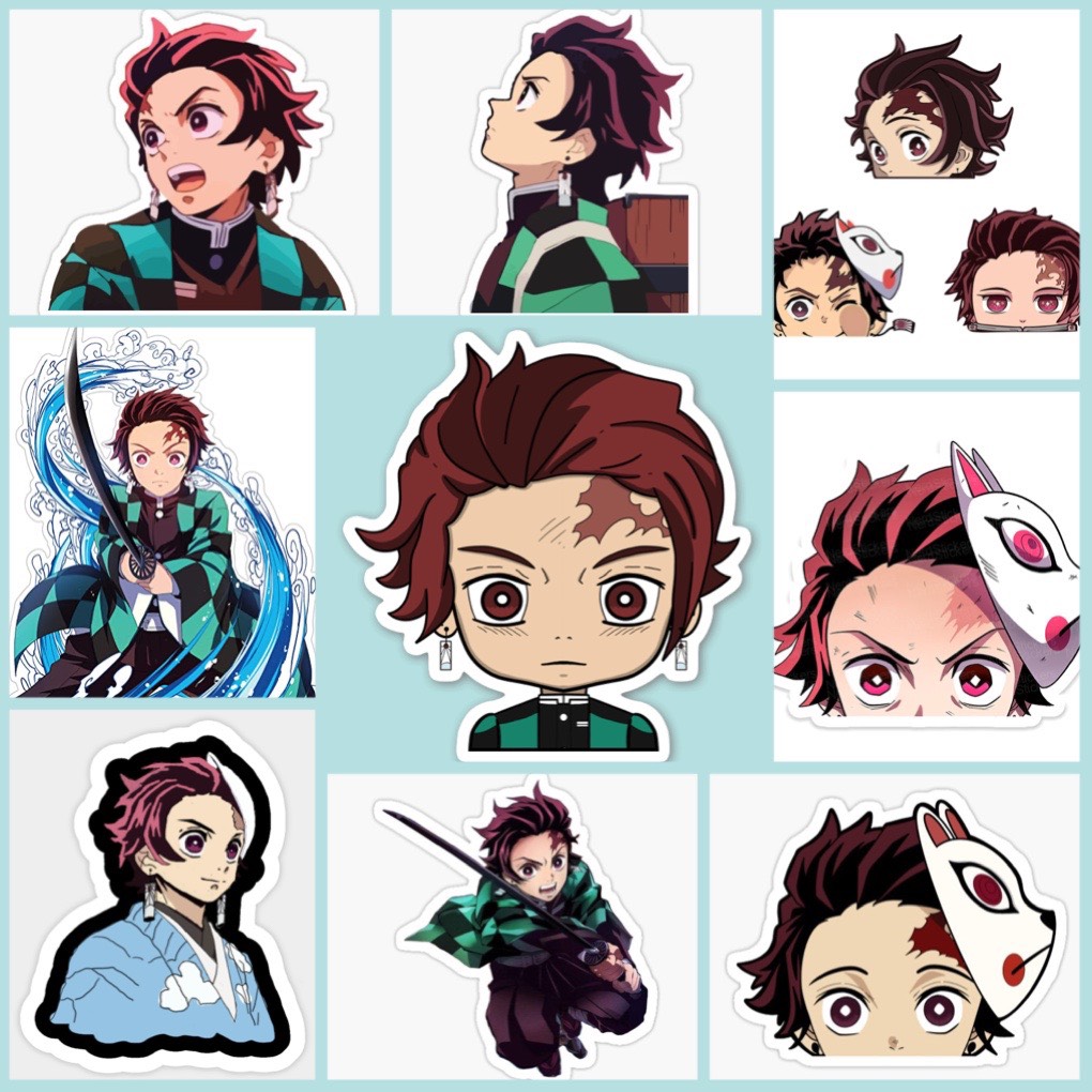 Sticker Kamado Tanjirou-Kimetsu no Yaiba Set 30