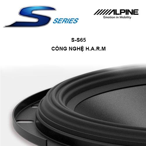 S-S65 Loa xe hơi đồng trục (toàn dải) 2 chiều 6.5 inch chính hãng Alpine