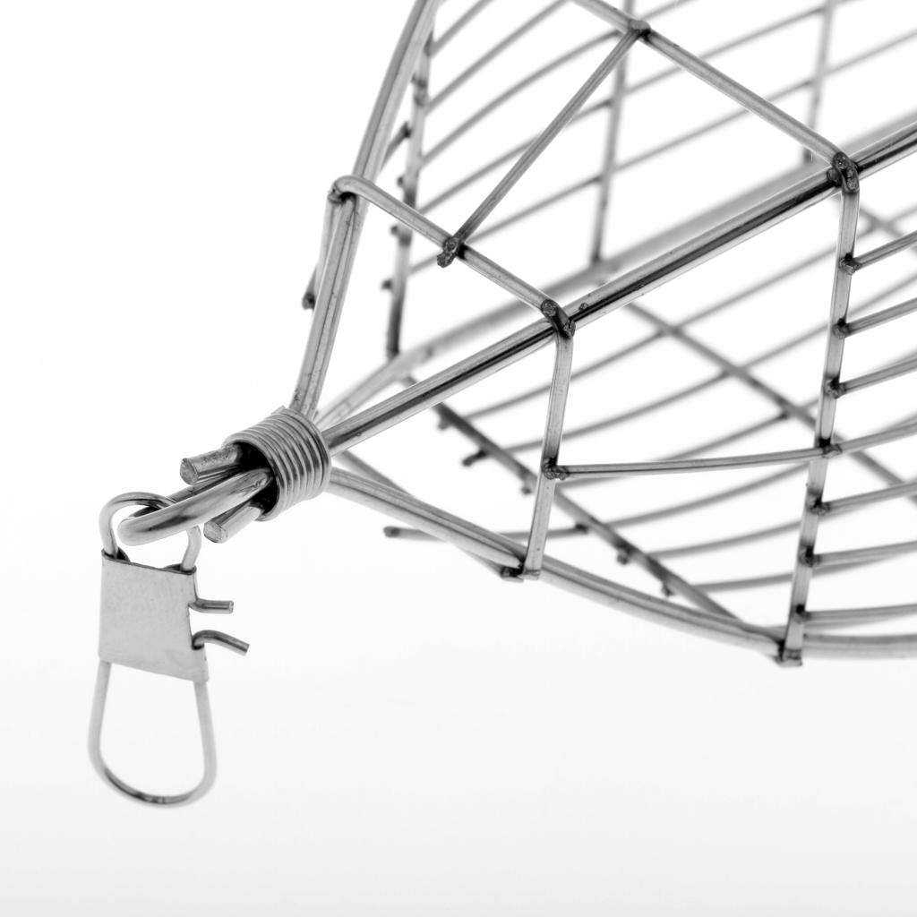 Stainless Steel In Line Wire Cage Bait Fishing Feeder Carp Fishing Tackle